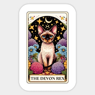 Devon Rex Tarot Card Sticker